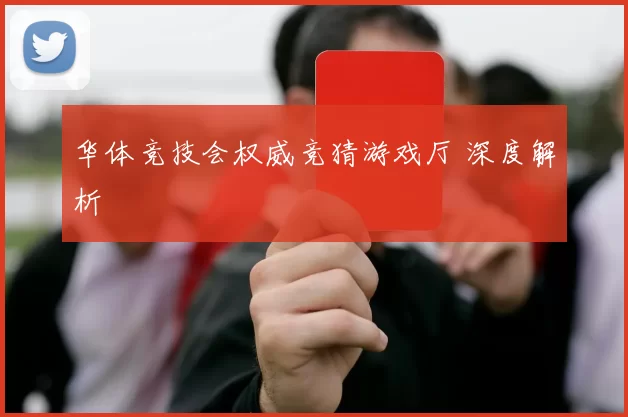 华体竞技会权威竞猜游戏厅 深度解析