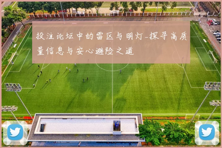投注论坛中的雷区与明灯_探寻高质量信息与安心避险之道